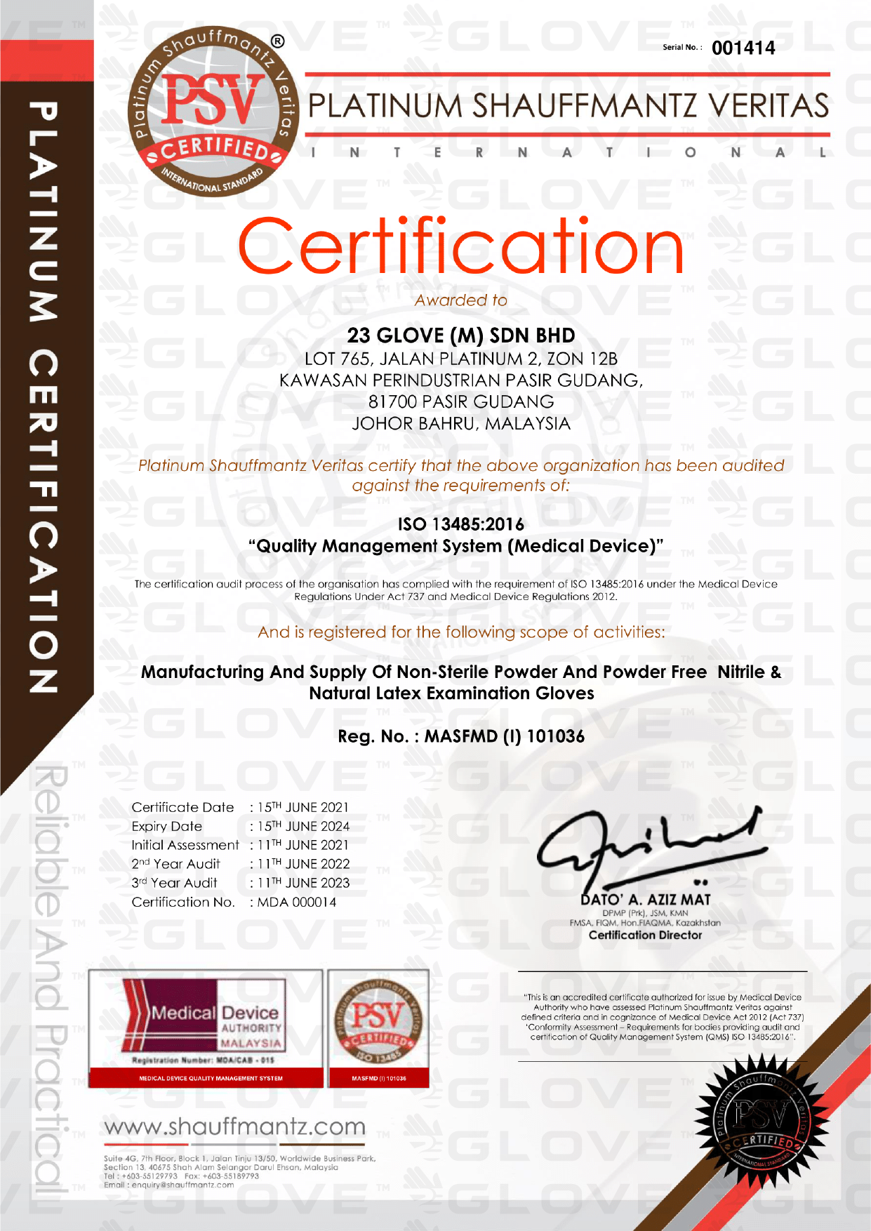 Certificates 23-01